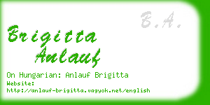 brigitta anlauf business card